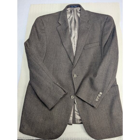 Austin Reed Men's Brown Lambswool Tweed Blazer Soft‎ Size 44R Sport Coat Jacket - Picture 2 of 5